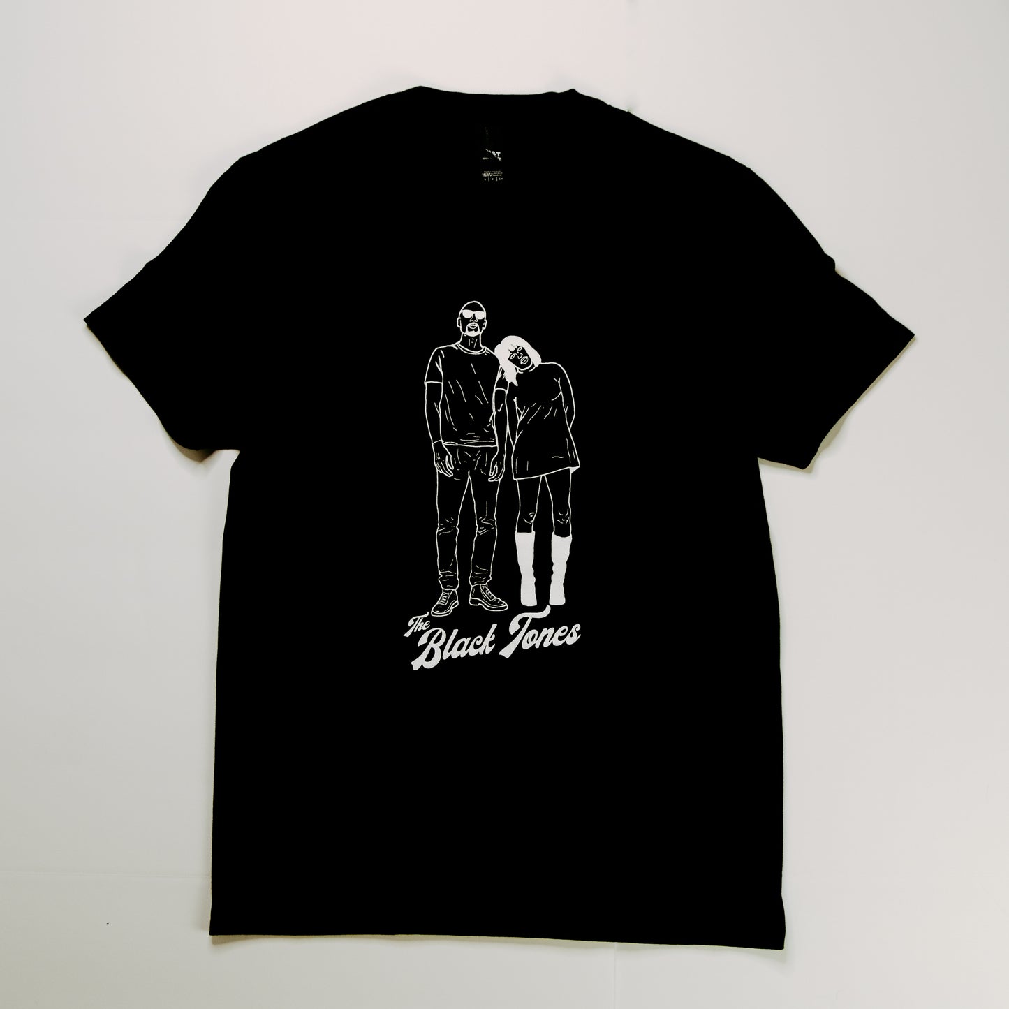 Tee Shirt: Sketch Black/White