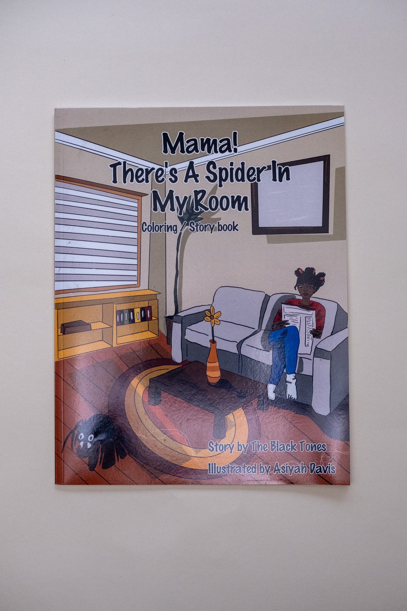 COLORING BOOK - MAMA! THERE'S A SPIDER IN MY ROOM (This item can still be purchased through Amazon. Click image for link).
